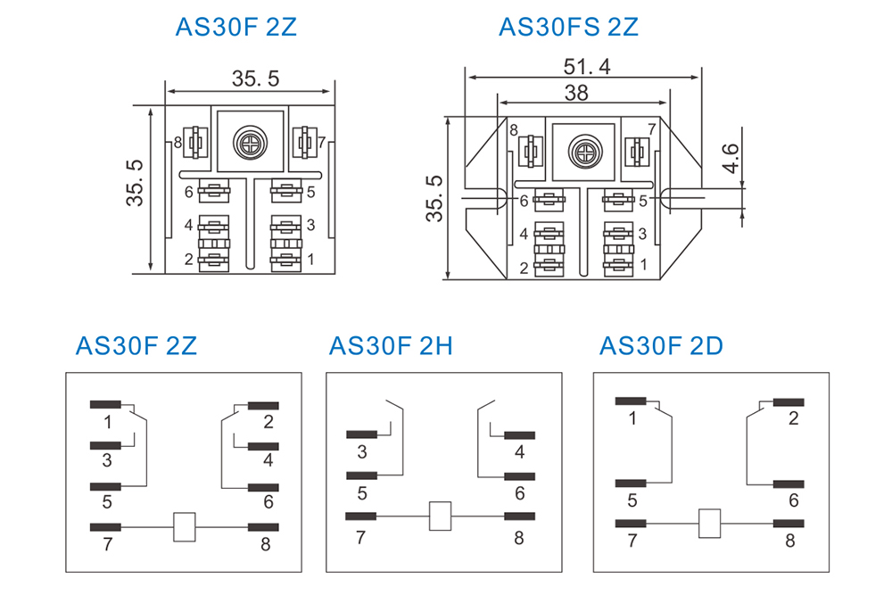 AS30F Power Relay wiring diagram