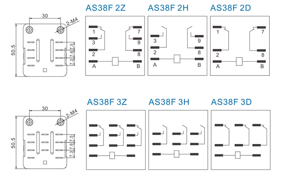 AS38F Power Relay wiring diagram