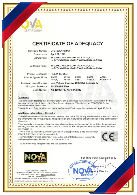 CERTIFICATE-OF-ADEQUACY